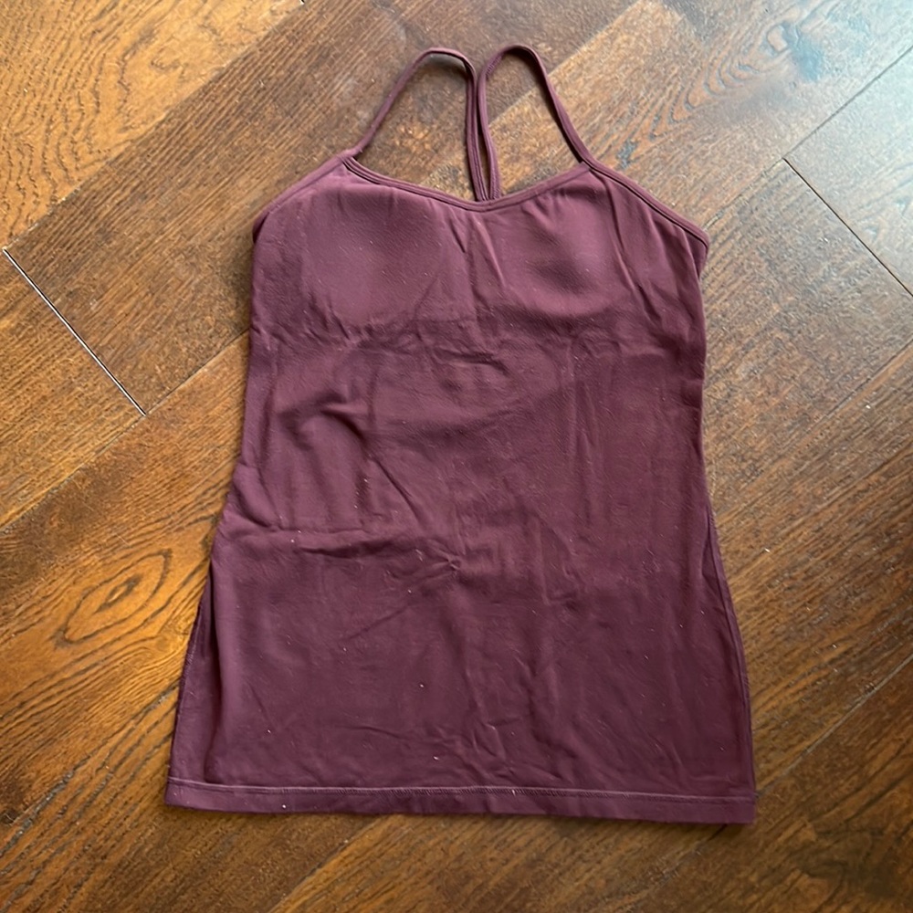 Lululemon Power Y Tank -wine/maroon color